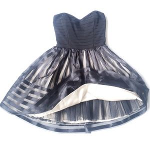 Betsey Johnson Black and Cream Mini Dress